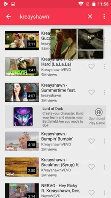 Stream: Free music for YouTube android App screenshot 2