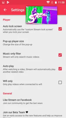 Stream: Free music for YouTube android App screenshot 4